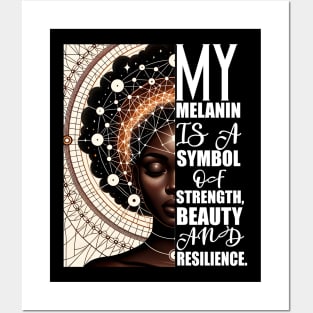 Melanin Afrocentric Affirmatrion Gift Posters and Art